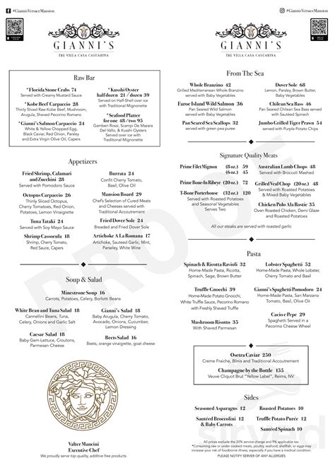 versace mansion miami beach menu|giannis former versace mansion.